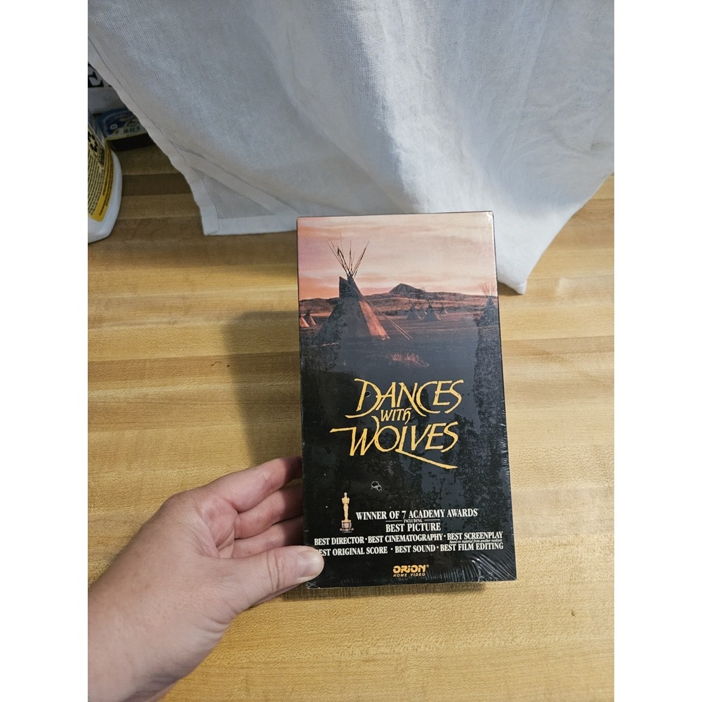 NEW FACTORY SEALED Dances with‎ Wolves (VHS, 1990) First Release Orion